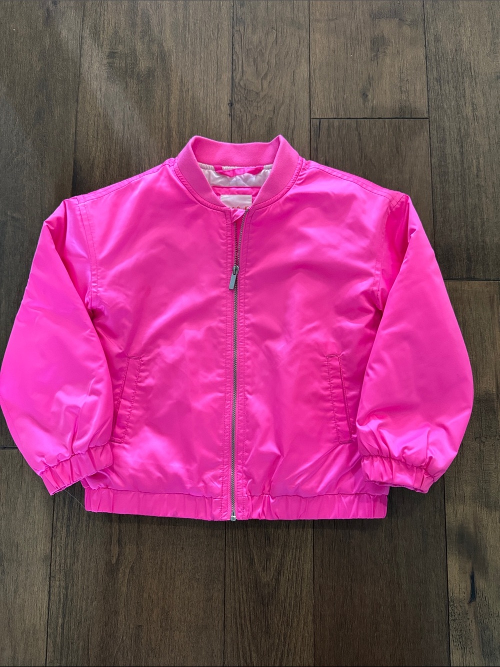 Cat & Jack Bright Hot Pink Kids Bomber Jacket